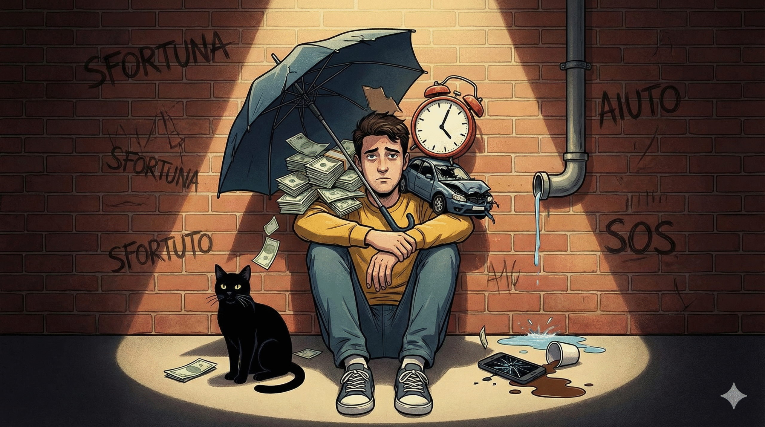 Arrivare con le spalle al muro